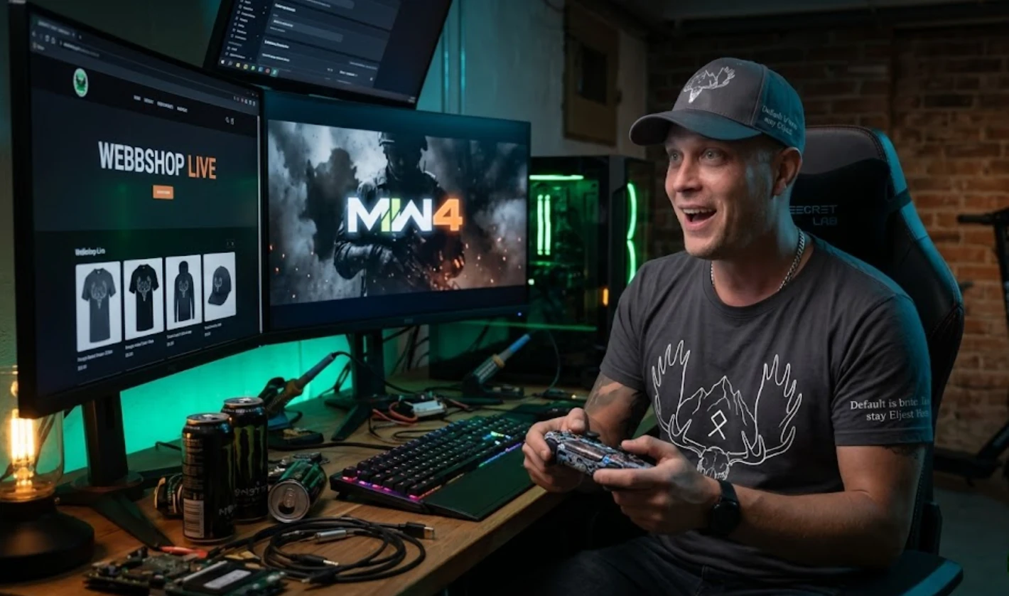 Webbshop live, succé-subathon och peppen inför MW4!